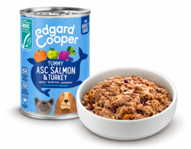 Edgard & Cooper Blikjes Zalm 400 gram. (6 STUKS)