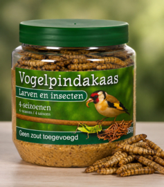 Vogelpindakaas Met Insecten 4 stuks
