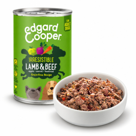 Edgard & Cooper Blikjes Lam & Rund 400 gram. (6 stuks)