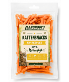 Langhout's Kattensnacks Kipreepjes | Zachte Kattensnack met Kip