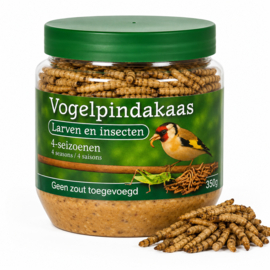 Vogelpindakaas Met Insecten 4 stuks