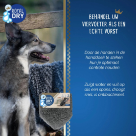 Doggy Dry hondendroogdoek grijs