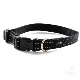 Rogz 4 Dogz Nylon Halsband Zwart