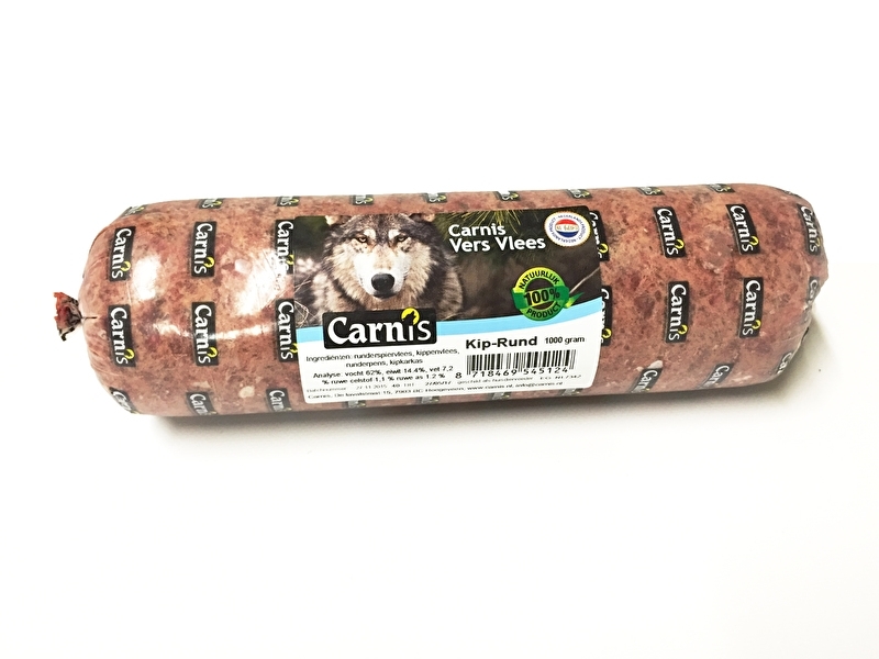 kloof zin Conceit Carnis Kip / Rund 1000 gram. (diepvries) | Vers Vlees Diepvries |  Langhout's Dierenspeciaalzaak