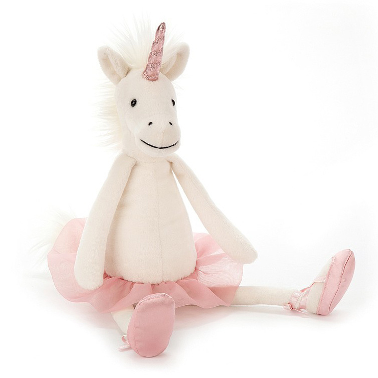 Jellycat dancing Darcey unicorn - knuffel eenhoorn