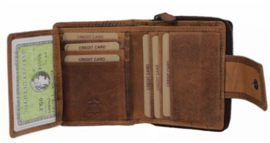 Portemonnee HILL Burry cognac