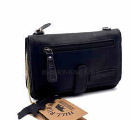 Clutch /portemonnee /schoudertas Hillburry glade zwart