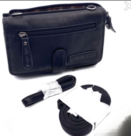 Clutch /portemonnee /schoudertas Hillburry glade zwart