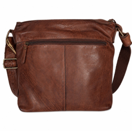 Hill-burry shopper gewassen leer bruin