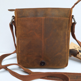 Hillburry schoudertas Ring cognac DH tan