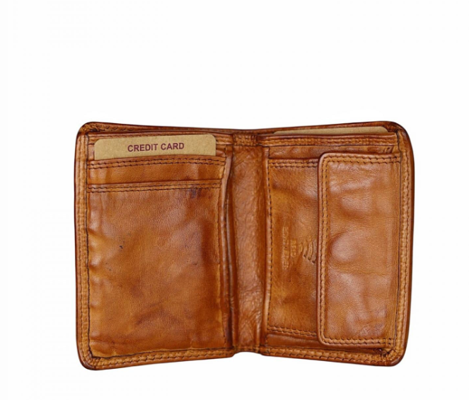 Hillburry portemonnee cognac