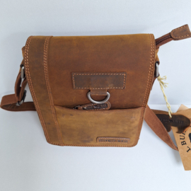 Hillburry schoudertas Ring cognac DH tan