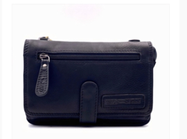 Clutch /portemonnee /schoudertas Hillburry glade zwart
