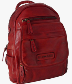 Hillburry  Rugzak gewassen leer rood