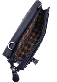 Clutch /portemonnee /schoudertas Hillburry glade zwart