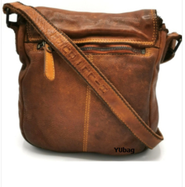 Hillburry schoudertas Sparrow cognac