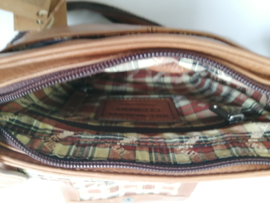 Hillburry schoudertas Ring cognac DH tan