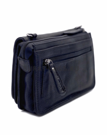 Clutch /portemonnee /schoudertas Hillburry glade zwart