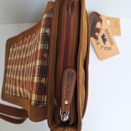 Hillburry schoudertas Ring cognac DH tan