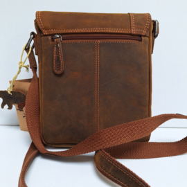 Hillburry schoudertas Ring cognac DH tan