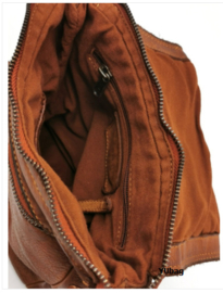 Hillburry schoudertas Sparrow cognac