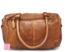 Hill-burry cowboy bag gewassen leer