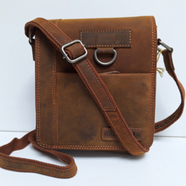 Hillburry schoudertas Ring cognac DH tan