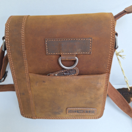 Hillburry schoudertas Ring cognac DH tan