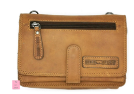 Clutch /portemonnee /schoudertas Hillburry glade cognac