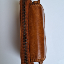 Hillburry portemonnee cognac gewassen leer