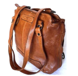Hillburry rugtas/ schoudertas  cross cognac gewassen leer