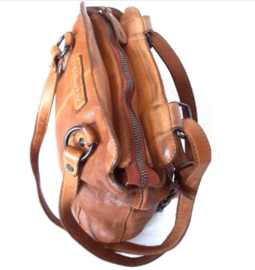 Hillburry rugtas/ schoudertas  cross cognac gewassen leer