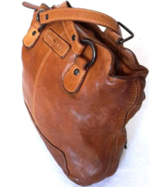 Hillburry rugtas/ schoudertas  cross cognac gewassen leer