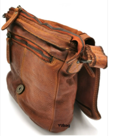 Hillburry schoudertas Sparrow cognac