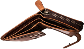 Portemonnee HILL Burry cognac