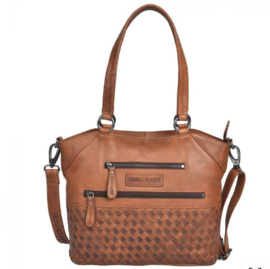 Hillburry schoudertas/ handtas 4085 cognac