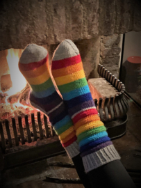 Warme en kleurrijke sokken
