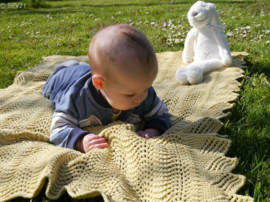 Babydekentje Adriana zacht geel-groen