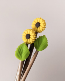 Naaldenbeschermers - zonnebloem met blad