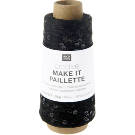 Rico Make it Paillette - 06 Zwart Mat
