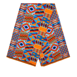 345 Afrikaanse stof | Kente Ghana - African Ankara Wax Print | Polycotton | prijs / yard