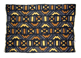 Bogolan mud cloth uit Mali - Afrikaanse modderdoek Bambara - 4 color 110x160 cm (#5)