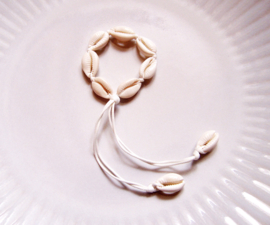 SERVETRINGEN cowrie schelpen | set van 2 | afrikaanse / exotische napkin rings