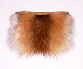 FOXY leren portemonnee mini-clutch met vossenhuid