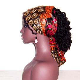 Afrikaans sjaaltje BAZIN | african wax bazin | damast 115 x 20 cm