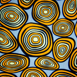 222 Afrikaanse stof | African Wax Print - premium cotton | prijs / yard
