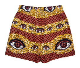 African KIMONO JACKET + SHORTS set EYES | afrikaanse wax print | M