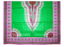 Dashiki stof GREEN | ANGELINA Java Prints van VLISCO 100% katoen coupon 180 x 120 cm