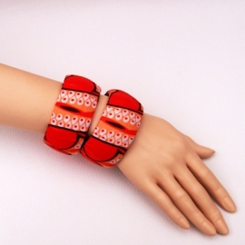 PALULU armbanden set van 2 met Afrikaanse print | African bangles