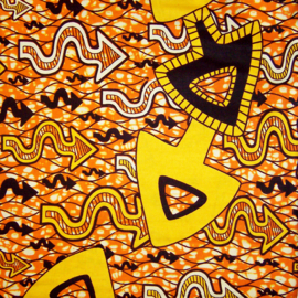 277 Afrikaanse stof | African  Wax Print - 100% cotton  | prijs / yard